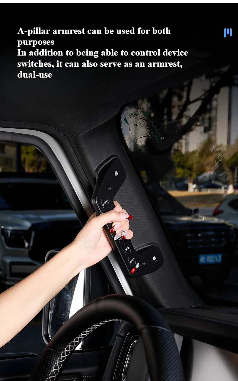 For BJ BAIC 212 T01 Car A Pillar Six Way Handle Switch Led Spotlight Integrated Circuit Controller Modification Accessories detail image 5