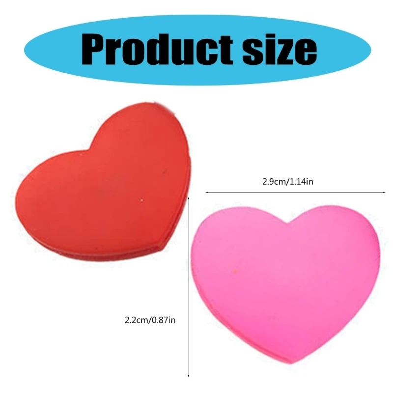 Amortiguadores raqueta tenis silicona con forma corazón, amortiguadores Squash para tenis, fáciles usar, 10