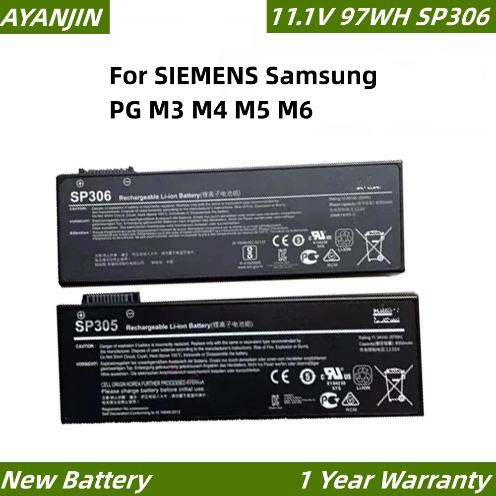 

SP306 11.1V 97Wh 8850mAh SP303 SP305 SP304 Laptop Battery For SIEMENS Samsung PG M3 M4 M5 M6