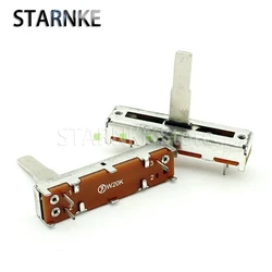 2 Stuks 35Mm W 20K Met Centrale Positionering Enkele Rechte Dia Potentiometer Mixer Aanpassing Fader Slag 20Mm Handvat Lengte 20Mm