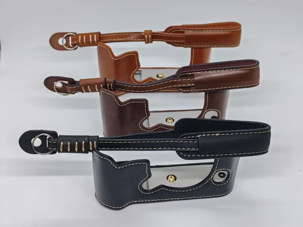 

XT50 PU Camera Half Case Body Base Synthetic Leather Bag Protector as Tripod Quick Plate for Fujifilm X-T50 Fuji xt50 Camera