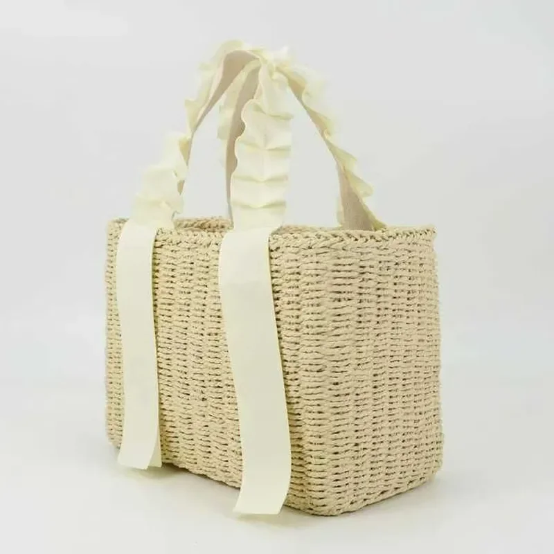 Straw Woven Handbag Summer Vacation Beach Bag Women High-End Versatile Handwoven Tote view 4