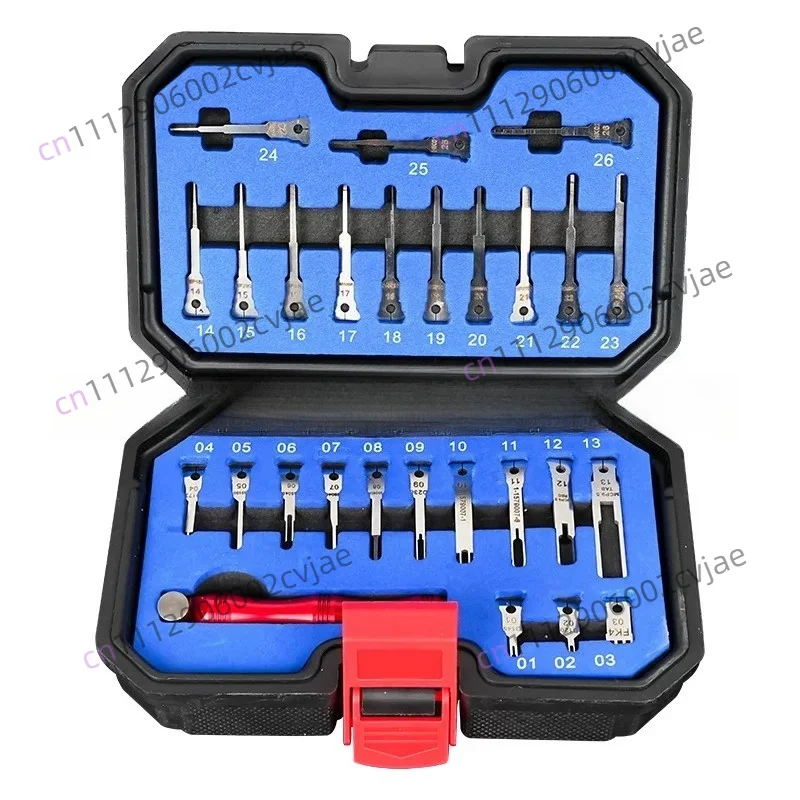 27 pieces automotive wiring harness terminal needle withdrawal device set | air unloading line needle push tool