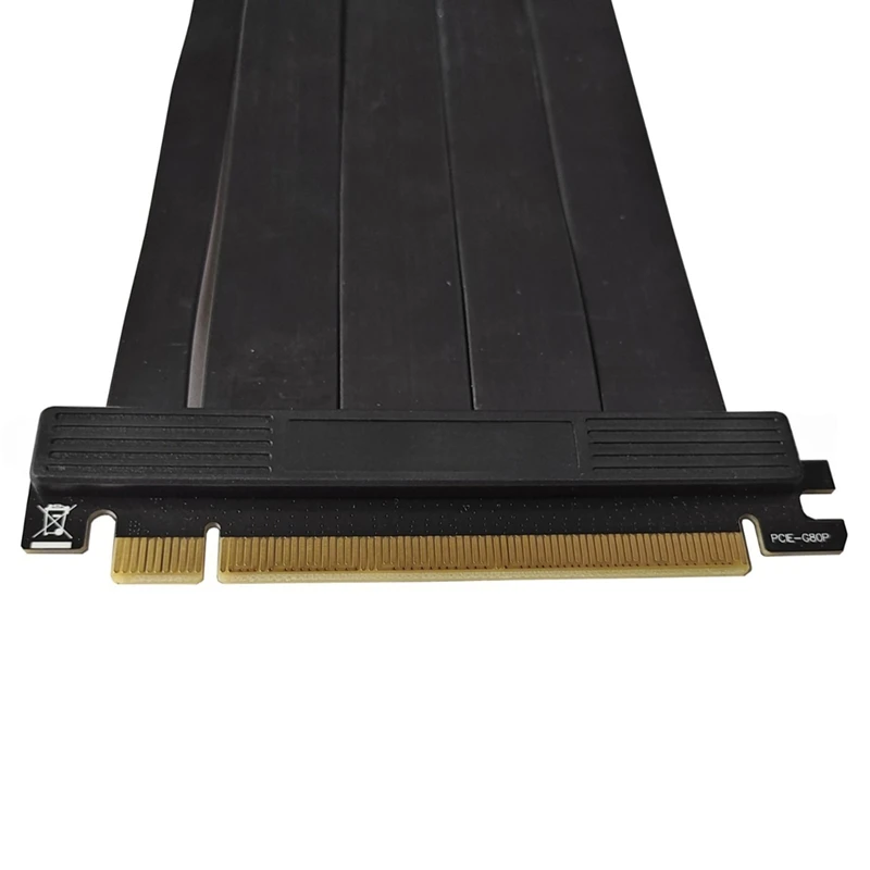 PCI-E 4.0 Riser Cable PCIe 4.0 X16 High Speed Flexible Extender Card Extension Port 90 Degree Adapter 25CM-ABVP