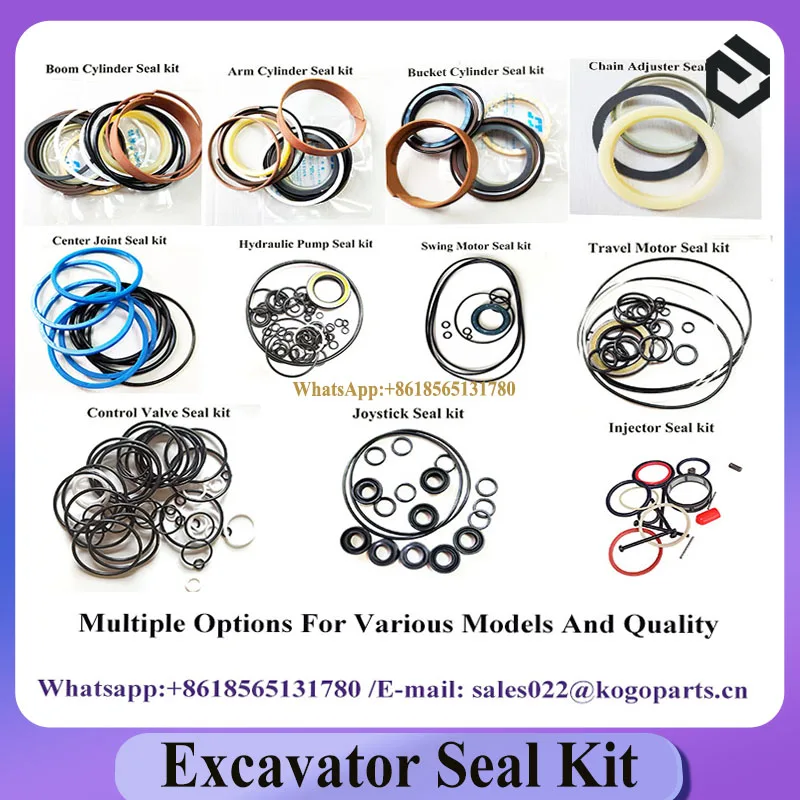 PC228 PC240-8 PC300-1 PC300-5 PC300-6 PC300-7 Chain Adjuster Seal Kit for Excavator Oil Seal Repair Seal Kit