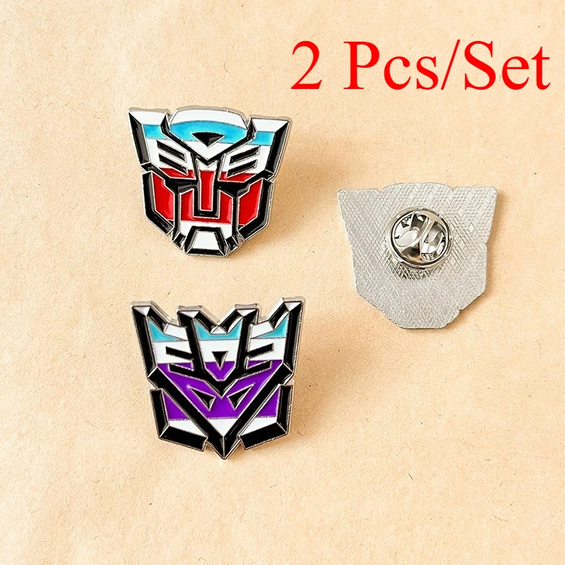 

1 Set Transformers Prime Anime Metal Pin Alloy Brooch Japanese Cartoon Gift Optimus Robot Megatron Collectors Fashion Accessory