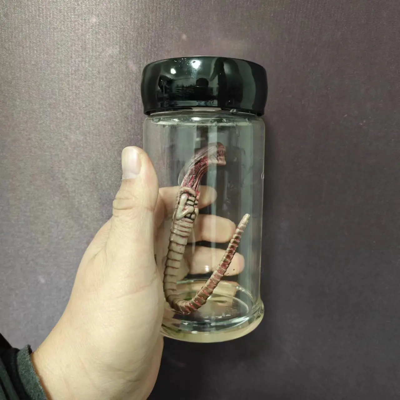 1/6 Alien Xenomorph Facehugger Embryo in Jar Test Tube Bottle Prop for 12in Action Figure Doll Accessory Toy Decoration Gifts