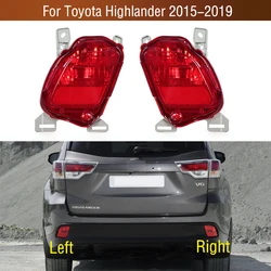 For Toyota Highlander 2015-2019 Car Rear Bumper Tail Parking Brake Light Warming Turn Signal Reflector Lamp Cover No Bulb