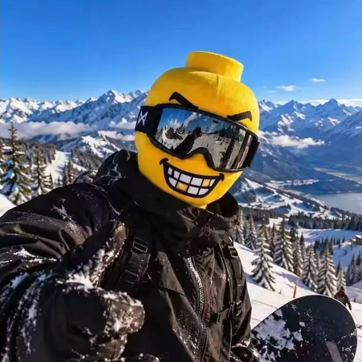 Unisex funny face outdoor balaclava