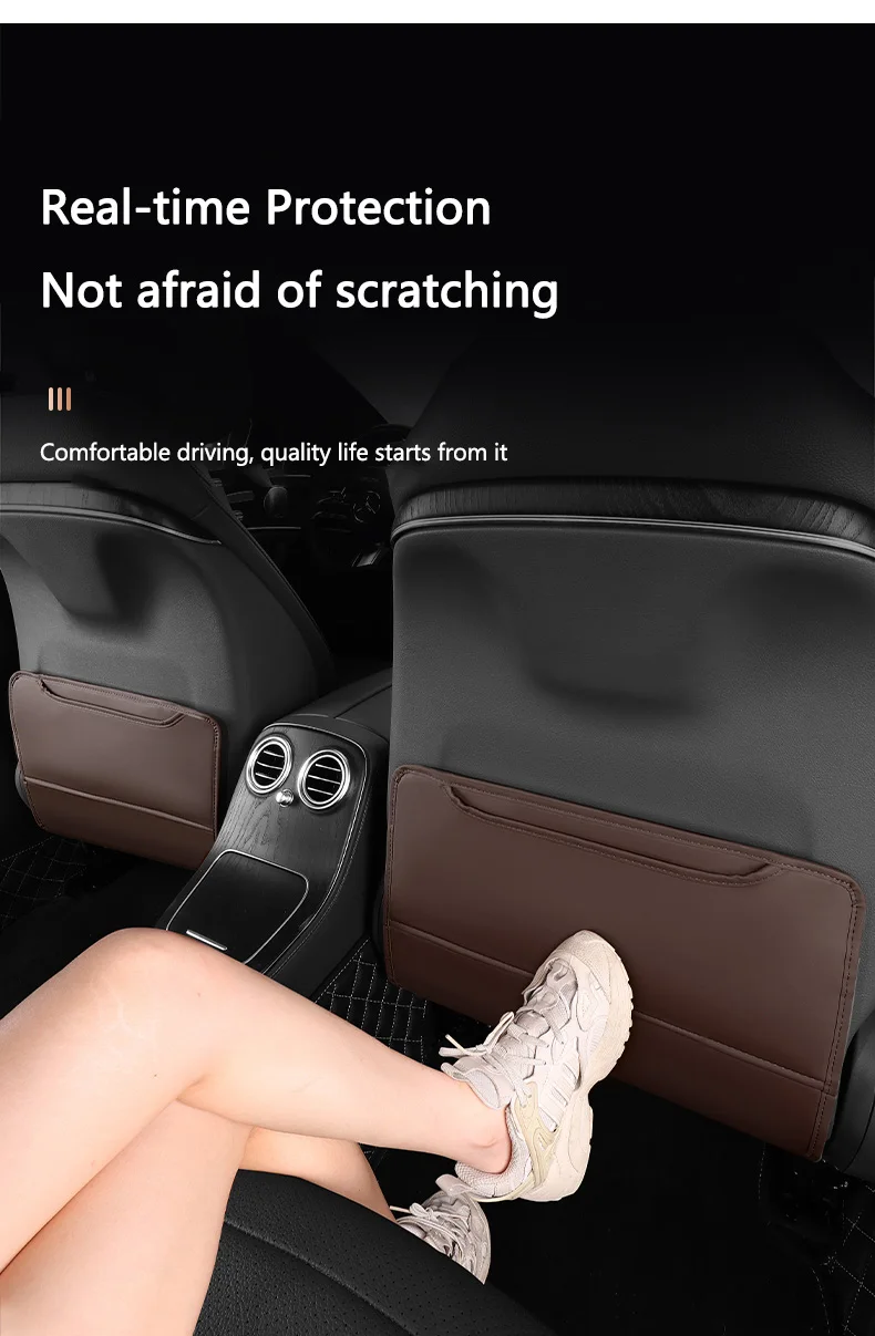 Aston Martin Anti-Kick Mat - Rode lederen uitvoering sportieve look