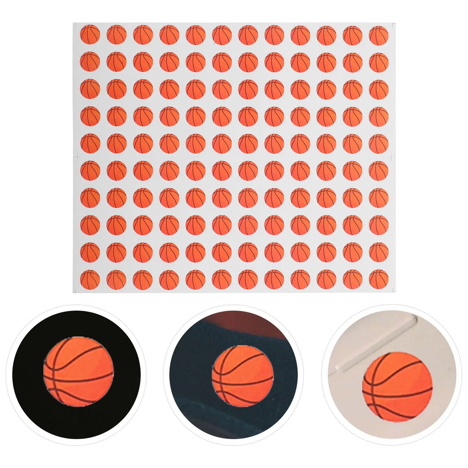 

20 Sheets Sports Ball Theme Stickers Blue Basketball Adhesive Decals For Scrapbooking Party Decor Diy Laptop Phone Window