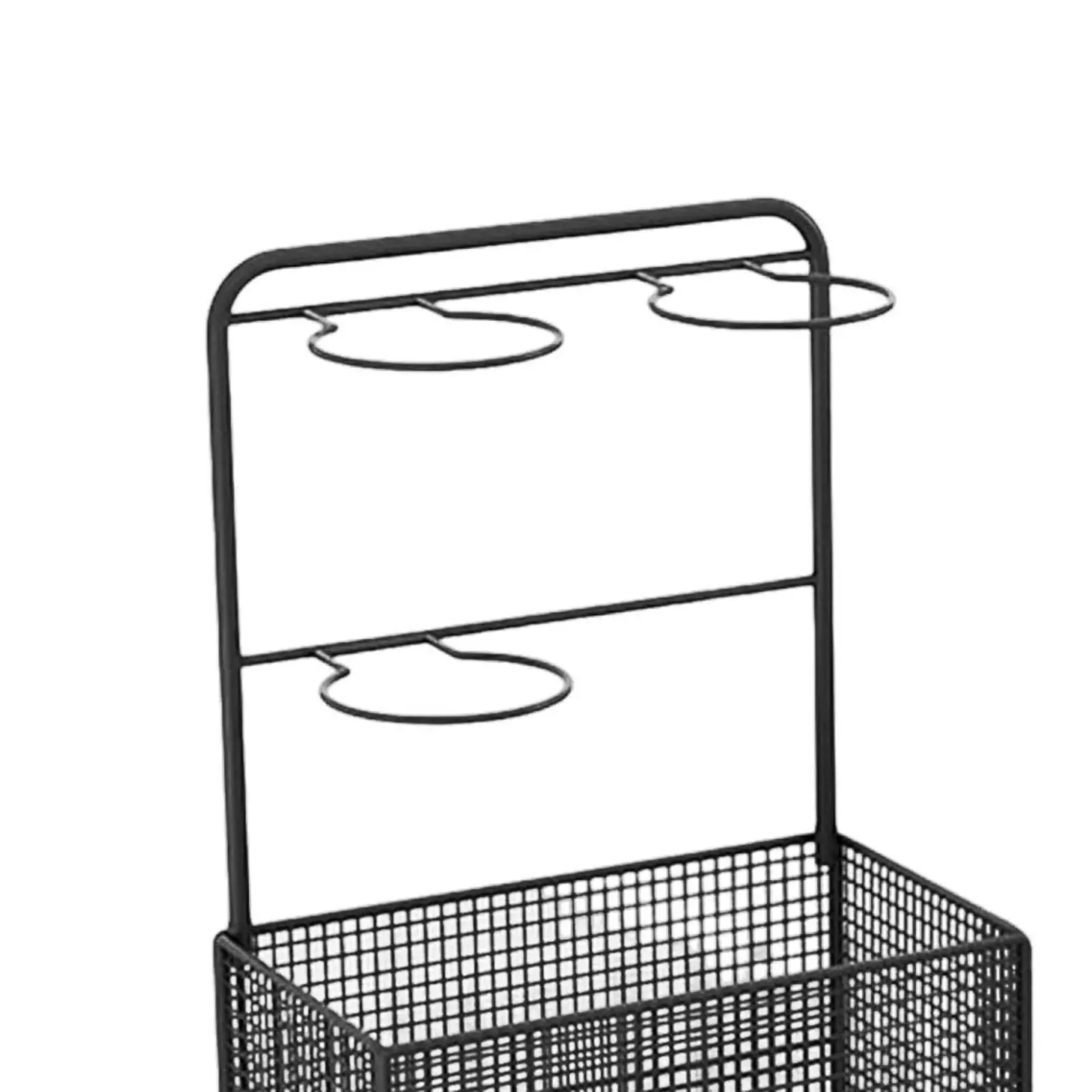 スポーツ用品ガレージオーガナイザー ガレージボール収納 ダンベル レジスタンスバンド ローリングボールカート（ホイール付き）省スペース