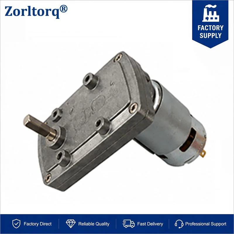 DC 12V 24V High Torque 1.7N.m To 10N.m 775 Motor Metal Reverse 7 Shape Gear Reducer Electric Motor