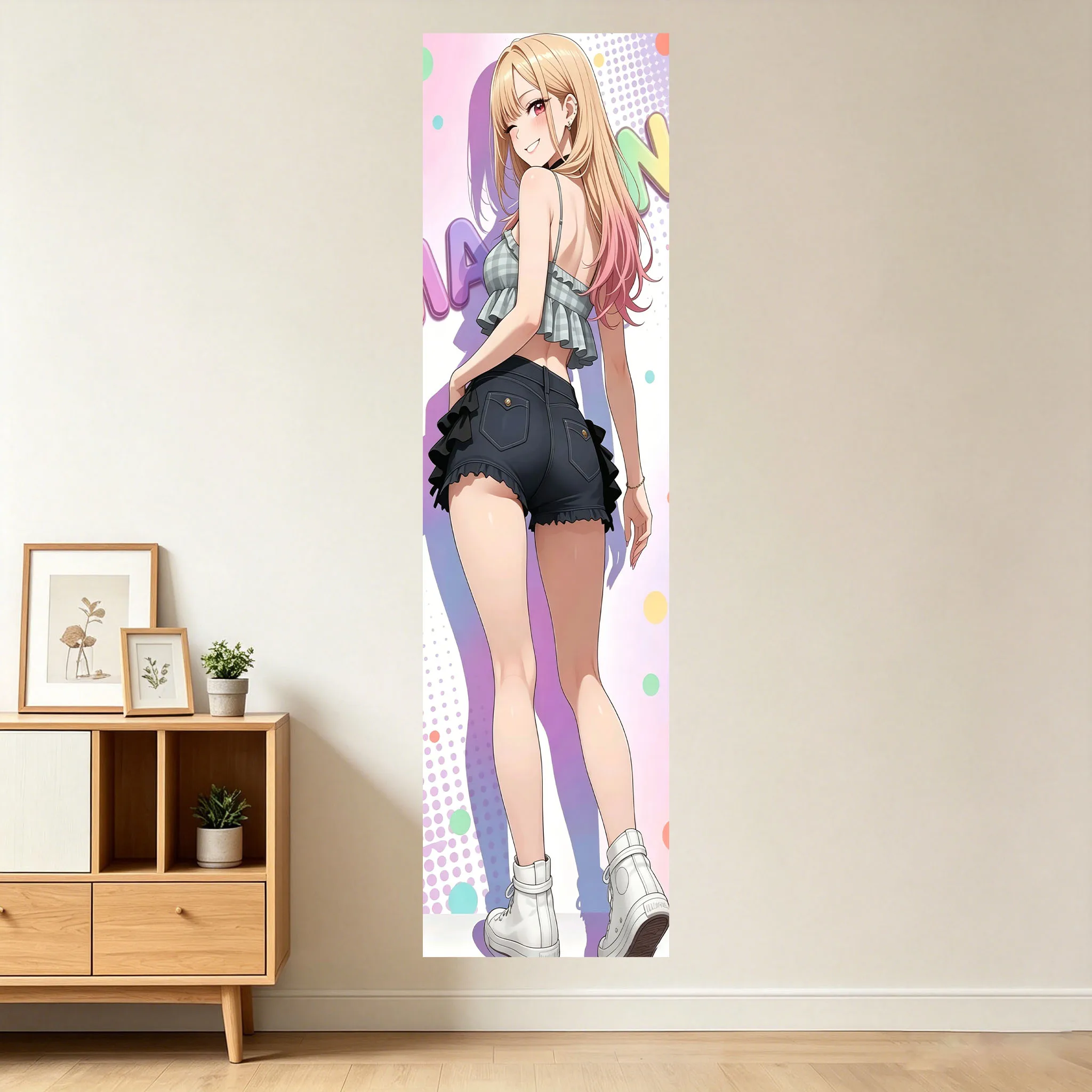 K-Kitagawa Dress Up Tapestry Uniform Outfit Anime Girl Large Tapestry Suitable For Bedroom Dormitory Aesthetic Wall Decorations