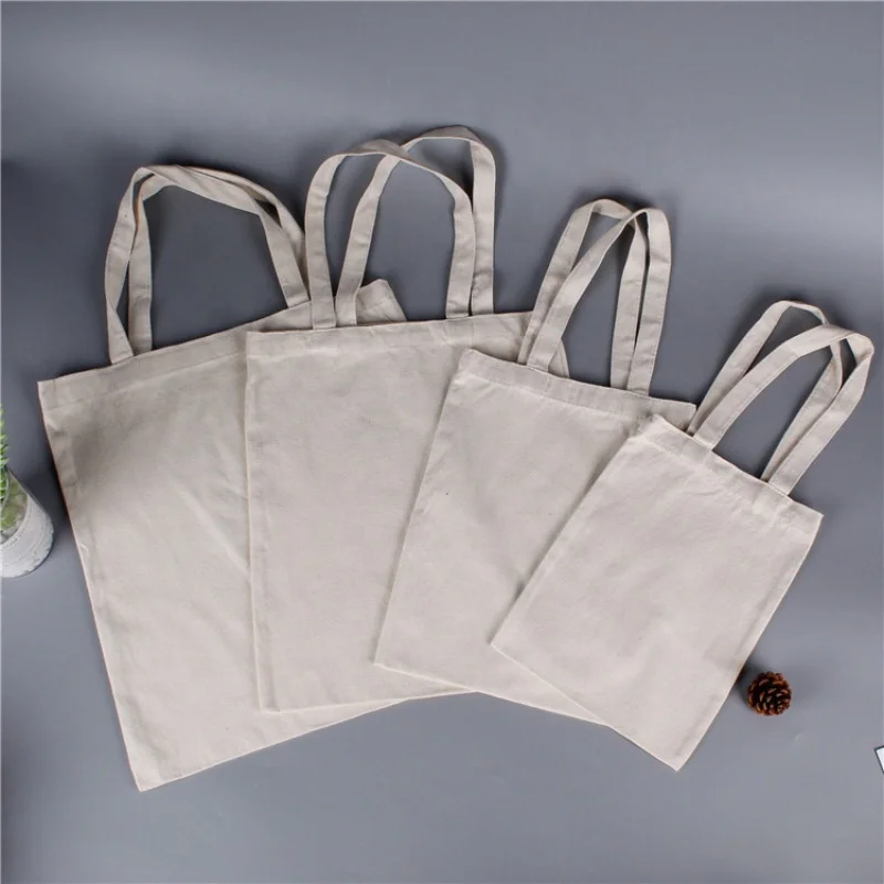 Custom , Wholesale Custom Printed plain canvas tote bag with zipper cotton promotion waterproof white tote bag