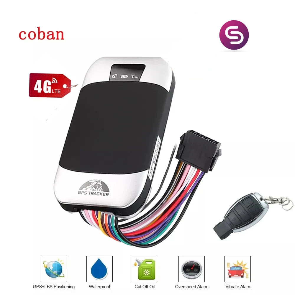 Coban TK303G 4G IP66 Waterproof GPS Tracker Remote Engine Cut-Off Oil Free Web APP Vehicle Motorcycle Truck  Tracker