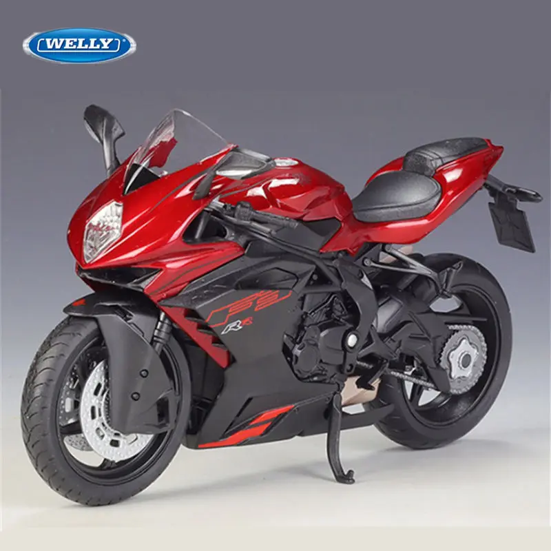 WELLY 1:12 MV Agusta F3 RR 2022 Alloy Sports Motorcycle Model Simulation Diecast Street Race Motorcycle Model Childrens Toy Gift