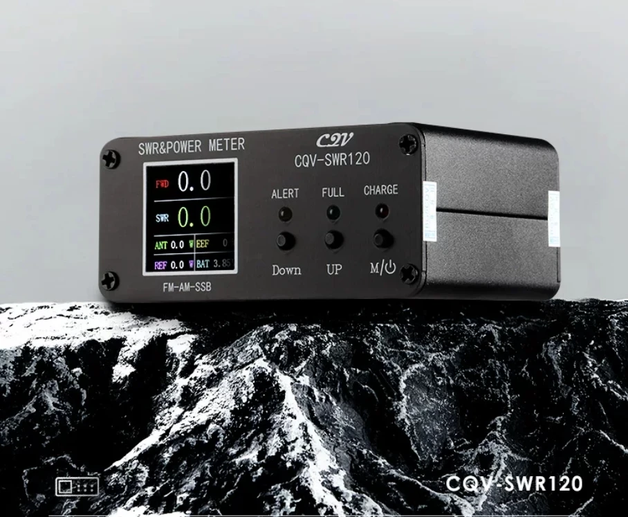 CQV-SWR120 120W SWR & Power Standing Wave Meter Full Color HD Display FM-AM-SSB