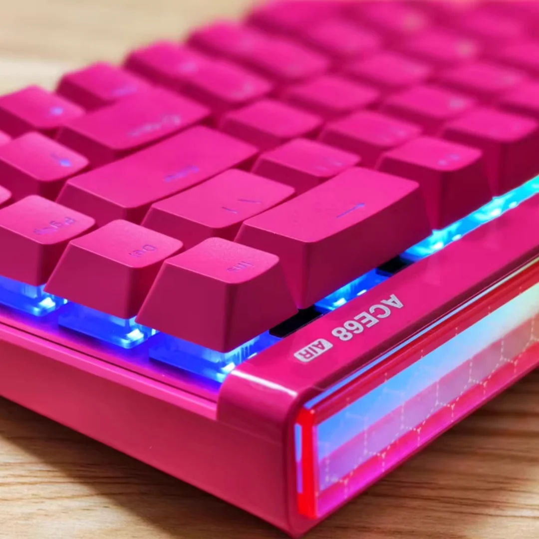 MCHOSE ACE 68 에어 게이밍 키보드 8KHZ 카일 마그네틱 스위치 기계식 유선 저지연 맞춤형 0.01mm 0.1ms RGB CNC