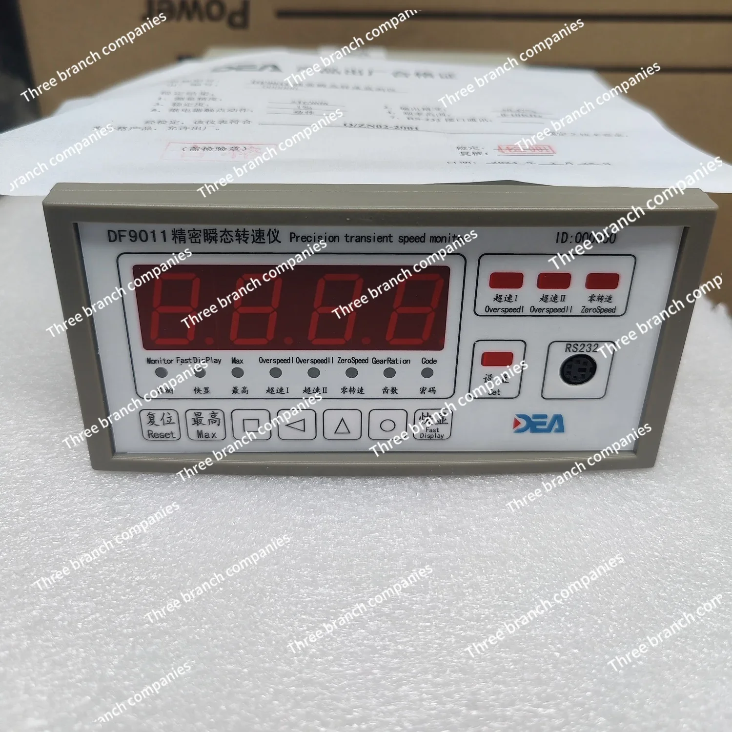 Precision Transient Tachometer DF9011/DF9032/9042/9022/9052/9012 Connected To Speed Sensor