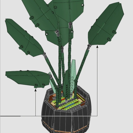 부케 장미 블록 세트 10289 스톤 브릭 장난감 어린이 DIY 선물 휴일 여자친구 선물