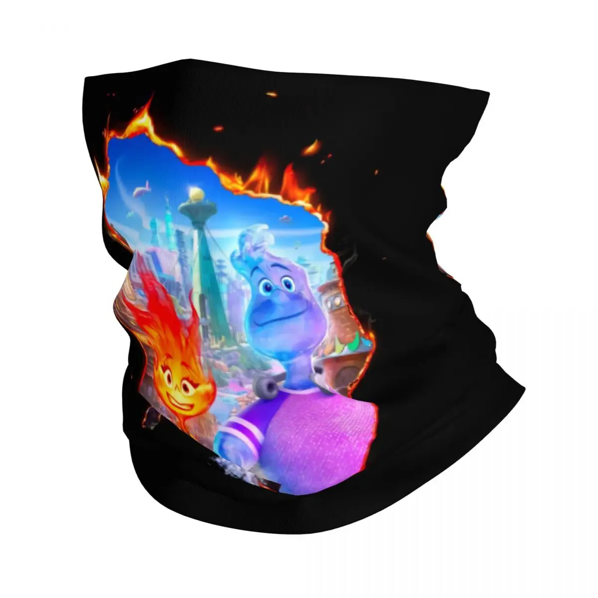 Custom Elemental Ember Lumen Bandana Neck Gaiter Windproof Face Scarf Cover Women Men Gale Cumulus Headband Tube Balaclava