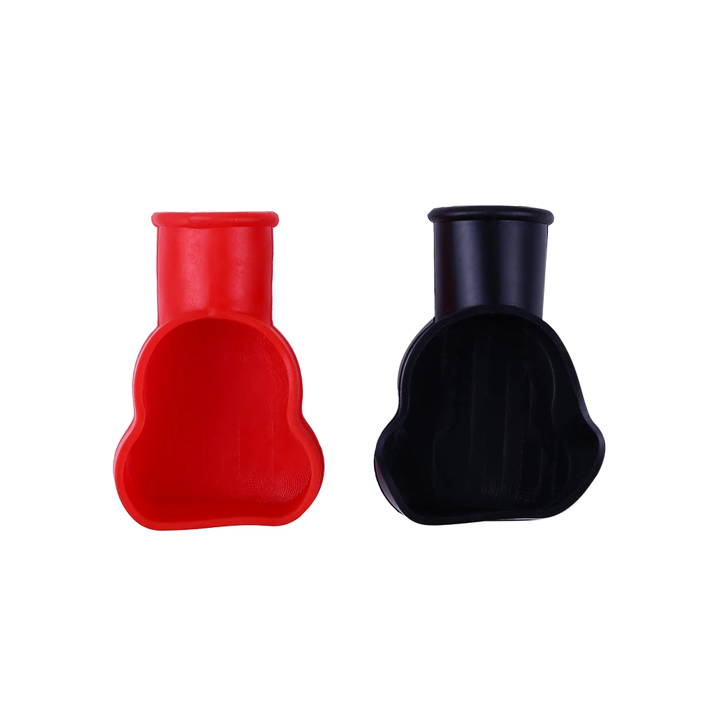 2pcs Motorcycles Car Rubber Battery Terminal Cover Insulating Boot Cap Protector Kit Charging And Starting System