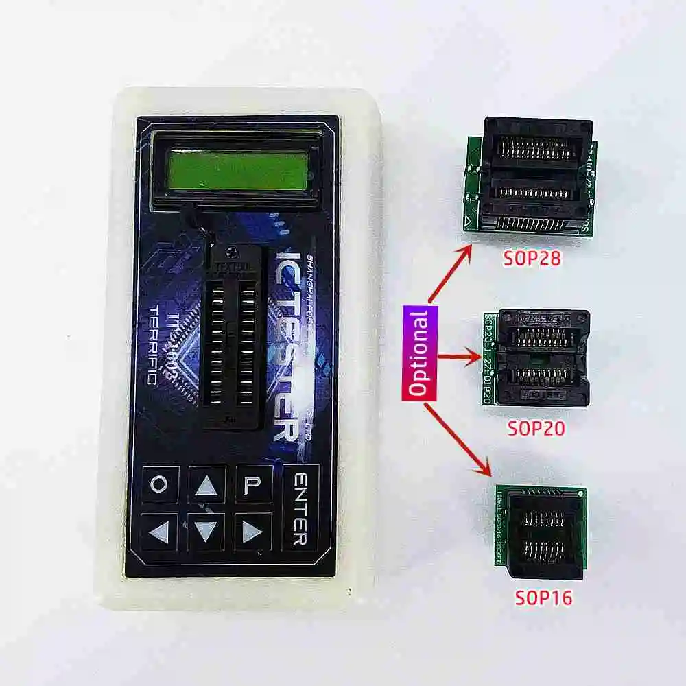 Integrated Circuit IC Chip Tester Transistor Optocoupler Operational Amplifier Regulator Tube Automatic Identification Device