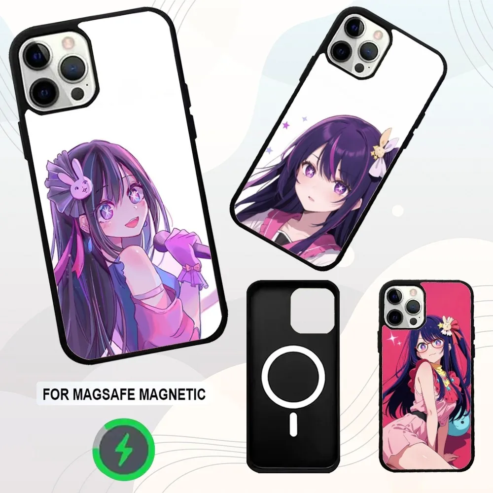 

H-Hoshino Ai Anime Phone Case For iPhone 16e,16,15,14,13,12,11,Plus,Pro,Max,Mini Magsafe Magnetic Wireless Charging