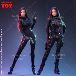 1/6 Scale 3S001/3S002 Combat Stealth Black Tights Clothes Suit Leather Jacket Toys For 12'' Female Soldier Action Figure Body