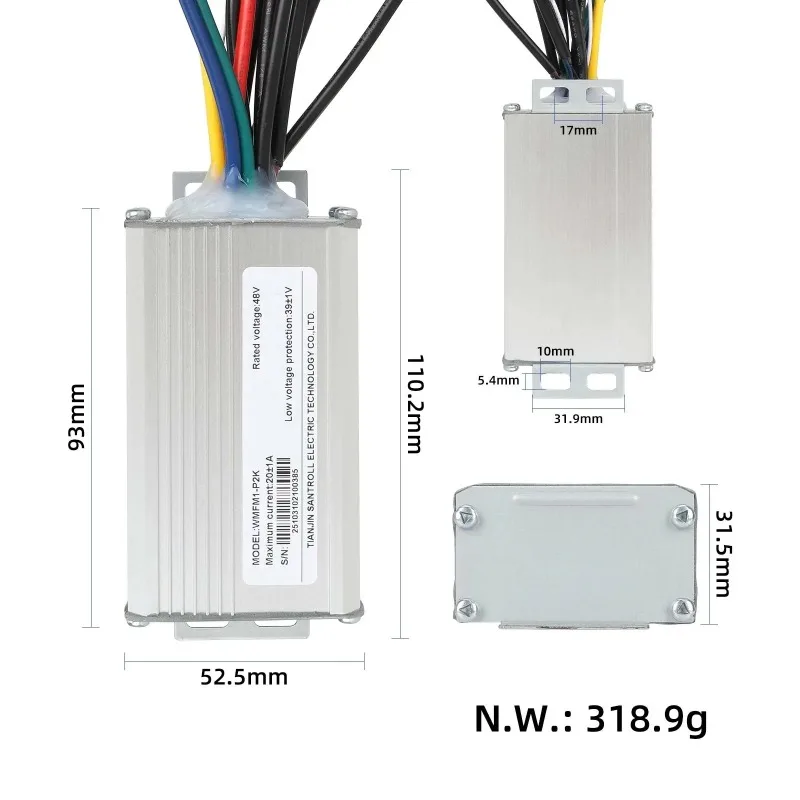 48v-20a-controller-for-kukirin-g2-pro-db-scooter-electric-mainboard-with-a3-wiring-replacement-speed-control-board