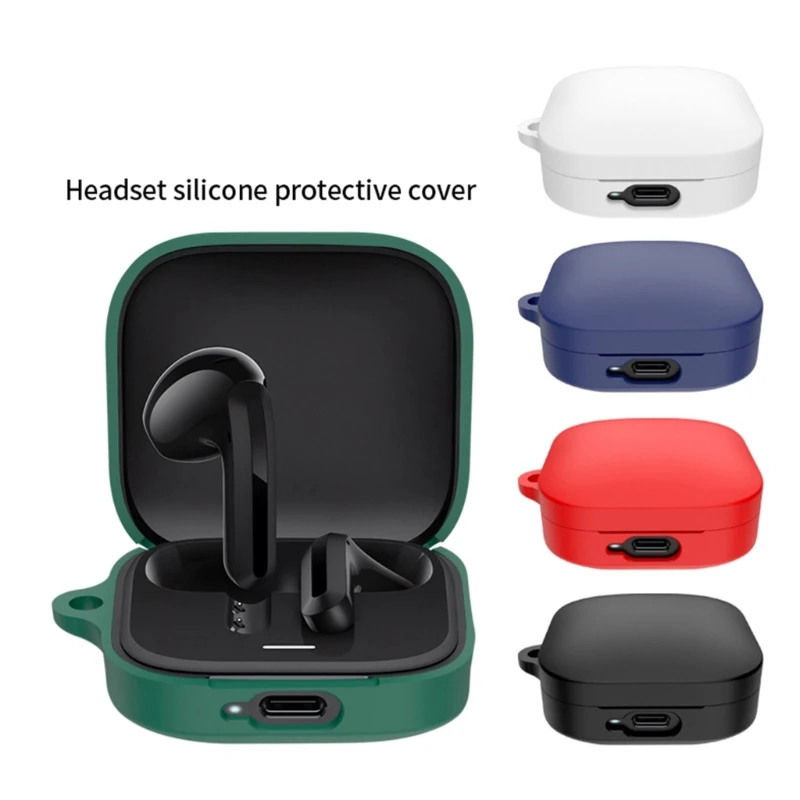 Silicone Protective Case for Redmi Buds 6 Active Wireless Headphone Protector Case Cover Shell Housing Anti-dust Sleeve