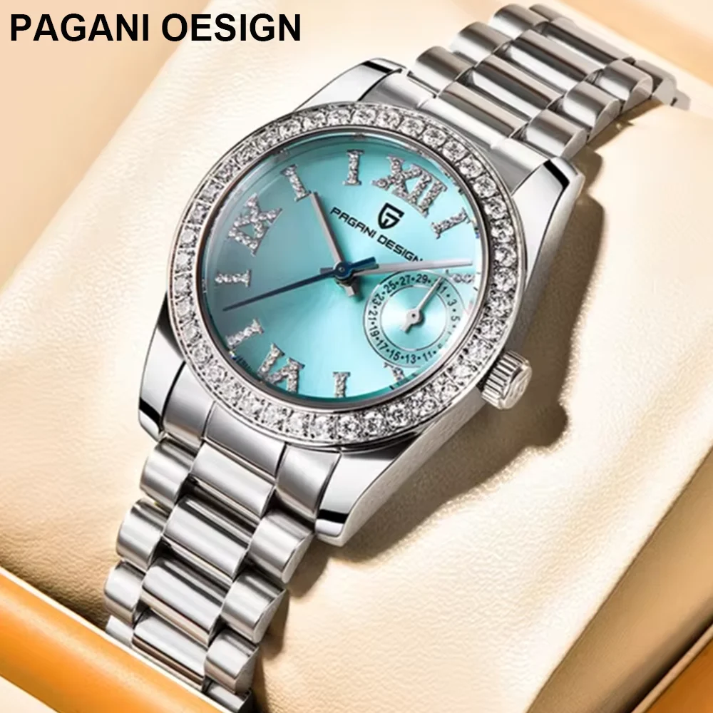 PAGANI DESIGN 2026 New 32MM Women's Wristwatch Elegant Luxury Quartz Watch For Women Fashion Waterproof Watches Sapphire Clock