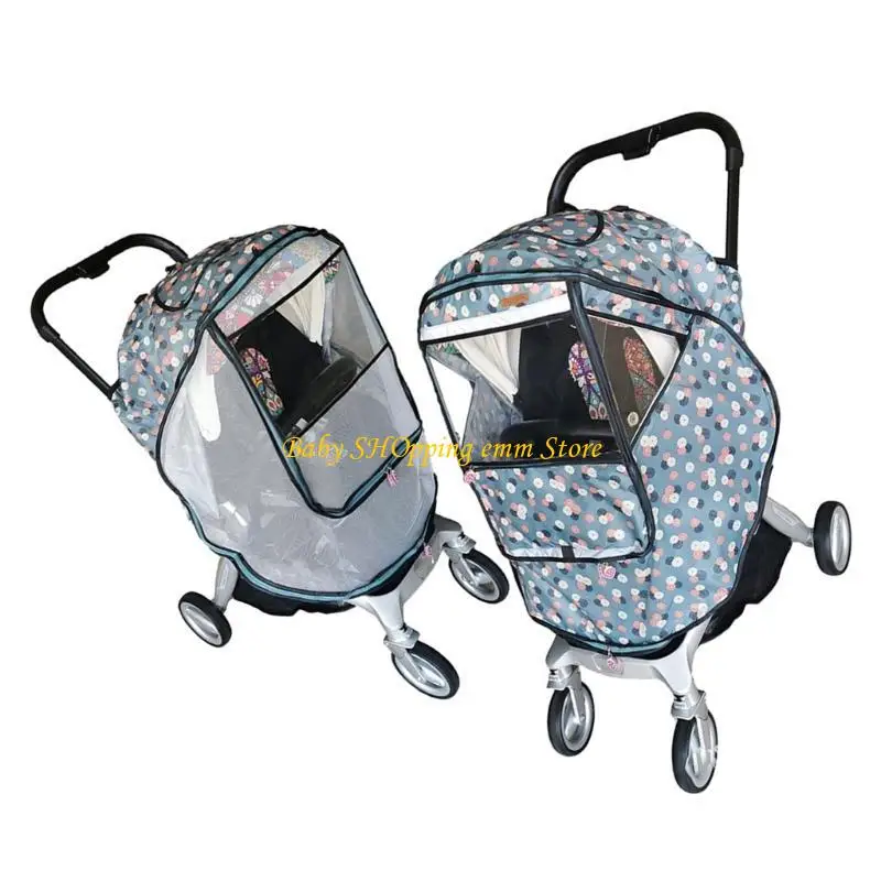 

23GD Windproof Cover Dustproof Weather Shield Baby Strollers Pram Cover