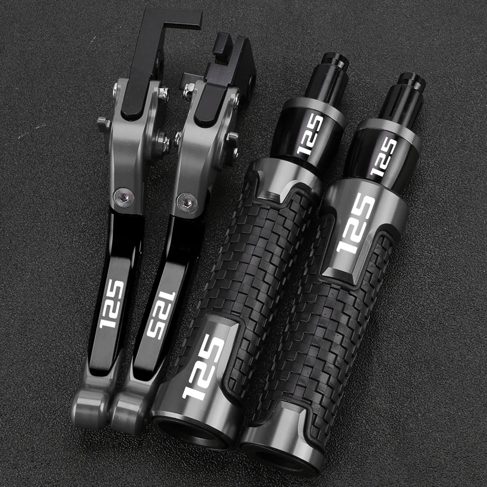 R QIANKONG Für DUKE 125 DUKE 125 2011-2024 2023 2022 2021 2020 2019 2018 2017 Motorrad Bremse Kupplung Hebel Lenker griff Griffe Enden 10