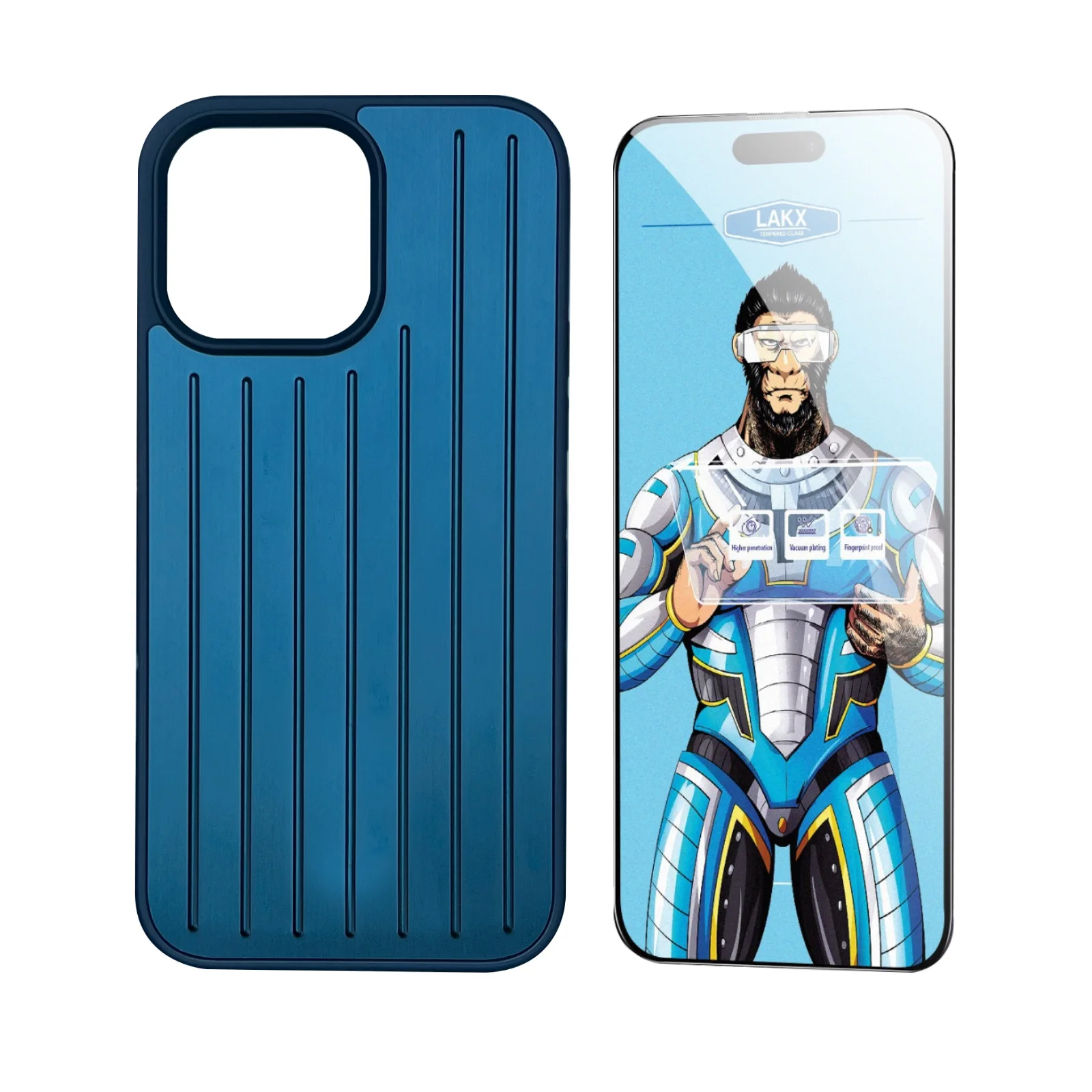 

Blue Moment Aluminum Alloy Phone Case for iPhone 14 15 16 Pro Max Shockproof Minimalist Designer Case with Tempered Screen Film