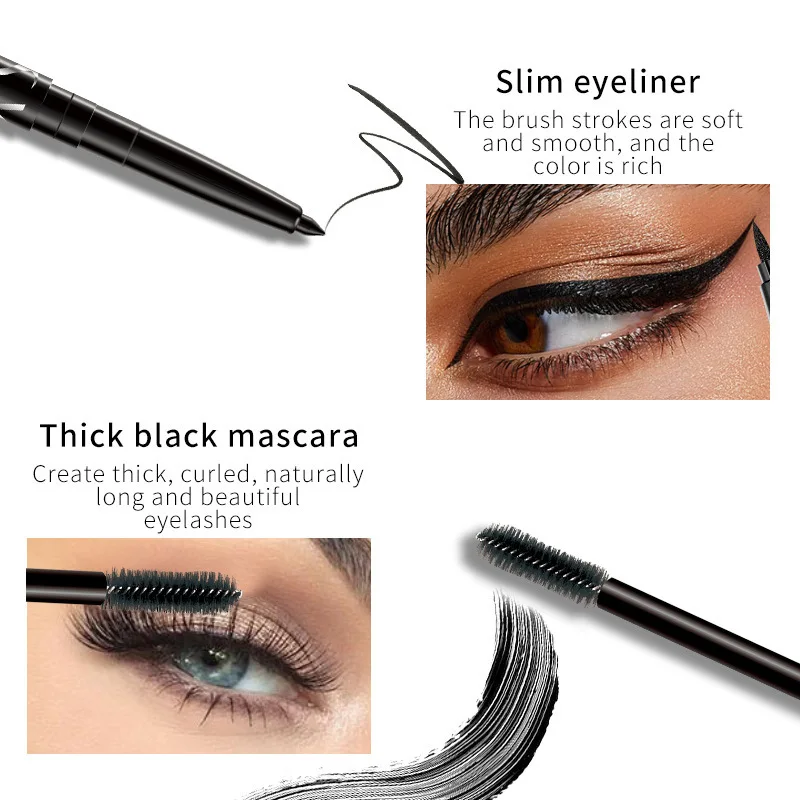 [Mascara + eyeliner] QICIY cross-border Amazon popular eyelash eyeliner kit eye makeup set