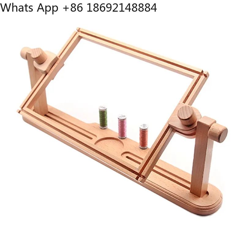 Cross stitch embroidery frame Solid wood Hand embroidery tools Desktop Suzhou  Desktop bracket French embroidery shelf