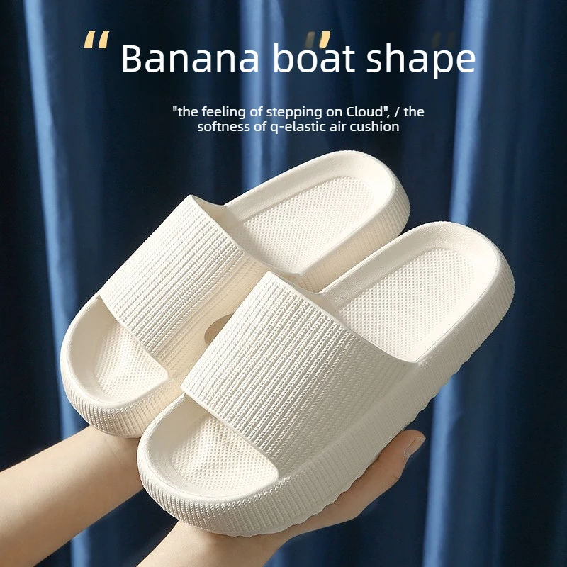 

New Design Anti-Slip House Slippers for Living Room Bathroom Couple Super Soft Thick-soled EVA Slippers for Outdoor Wear