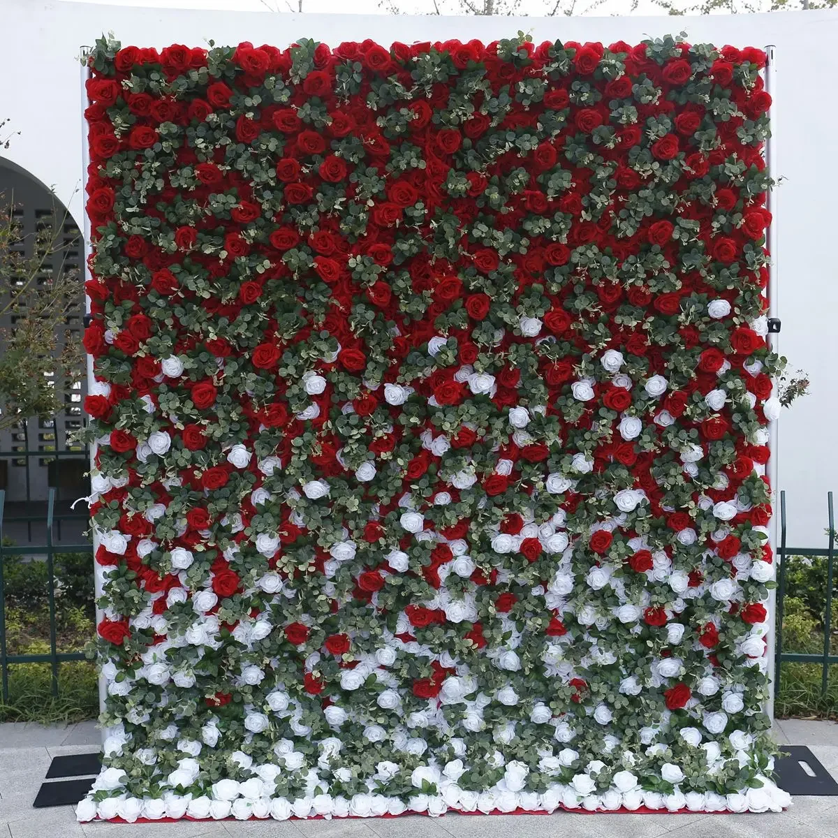 Latest 2024 model Artificial Flower Wall Screen Panel Romantic Floral Backdrop Hedge Wedding Photo Photography Background Decor