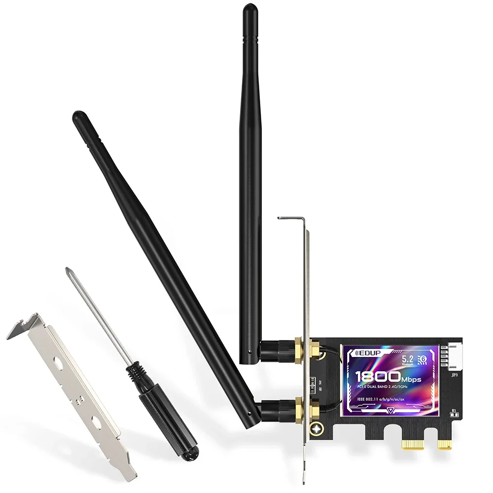 

Pop WiFi6 1800 Мбит/с для Bluetooth 5,2 двухдиапазонный 2,4G/5 ГГц 802.11AX PCI-E адаптер беспроводной сетевой карты E-Sport игровой ПК Windows1