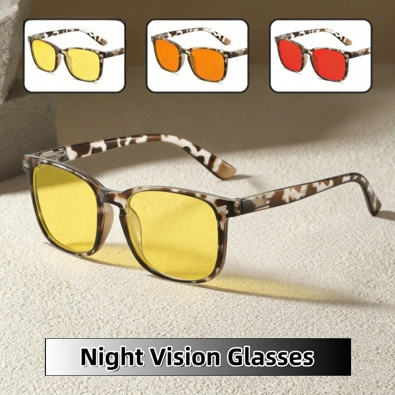 

Retro Anti-blue Light Eye-protecting Night Vision Glasses Yellow/orange/red Lenses Comfortable Design Optical Eyeglasses