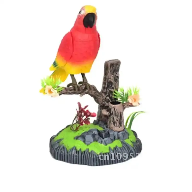 

Electric Battery Operated Birds Toys Parrots Induction Sound Moving Control Toy Voice-Activated Children Pets Talking Simulated