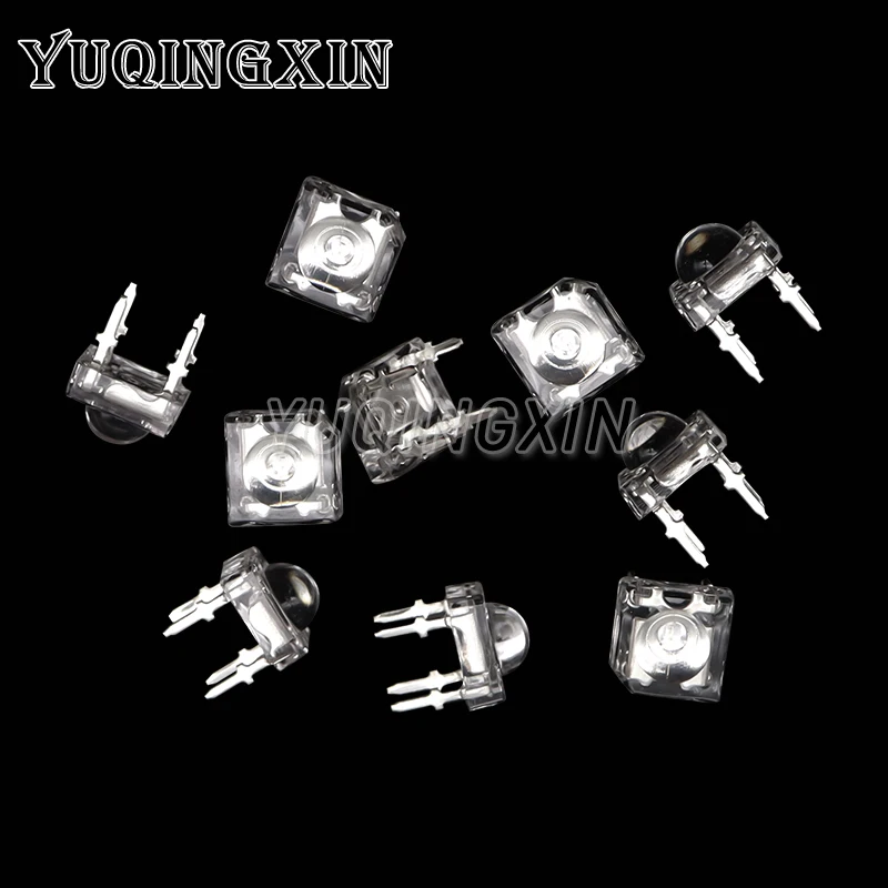 10pcs 5mm F5 Piranha LED White Red Green Yellow Amber Warm White Clear 5mm LED Light Emitting Diode 4-pins Diodes Brightness