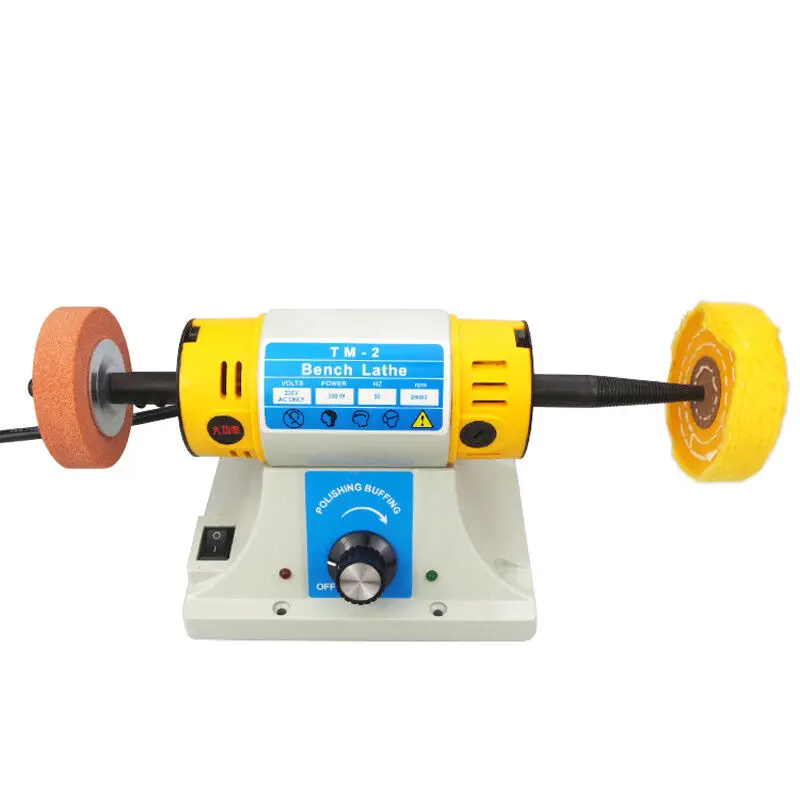 220v 350w Polier maschine für DIY Holz bearbeitung Jade Schmuck Dental bank Drehmaschine Motor Schleif maschine – Detail 4