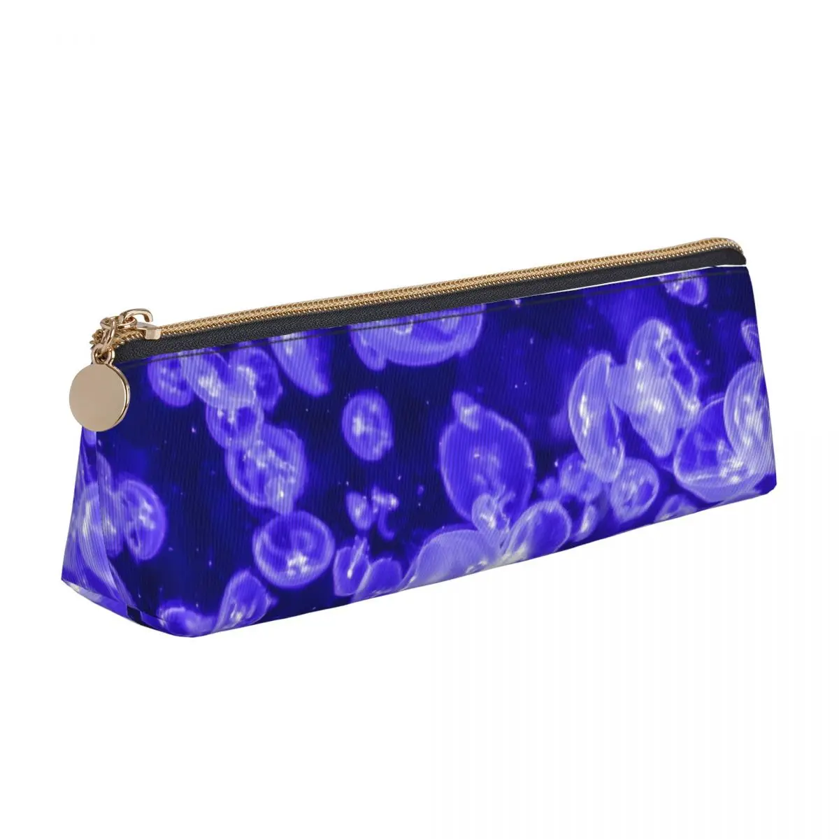 

Retro Pencil Case Jellies Print Pencil Box Nautical Jellyfish Back To School Pencil Cases Girls Boys Triangle School Supplies