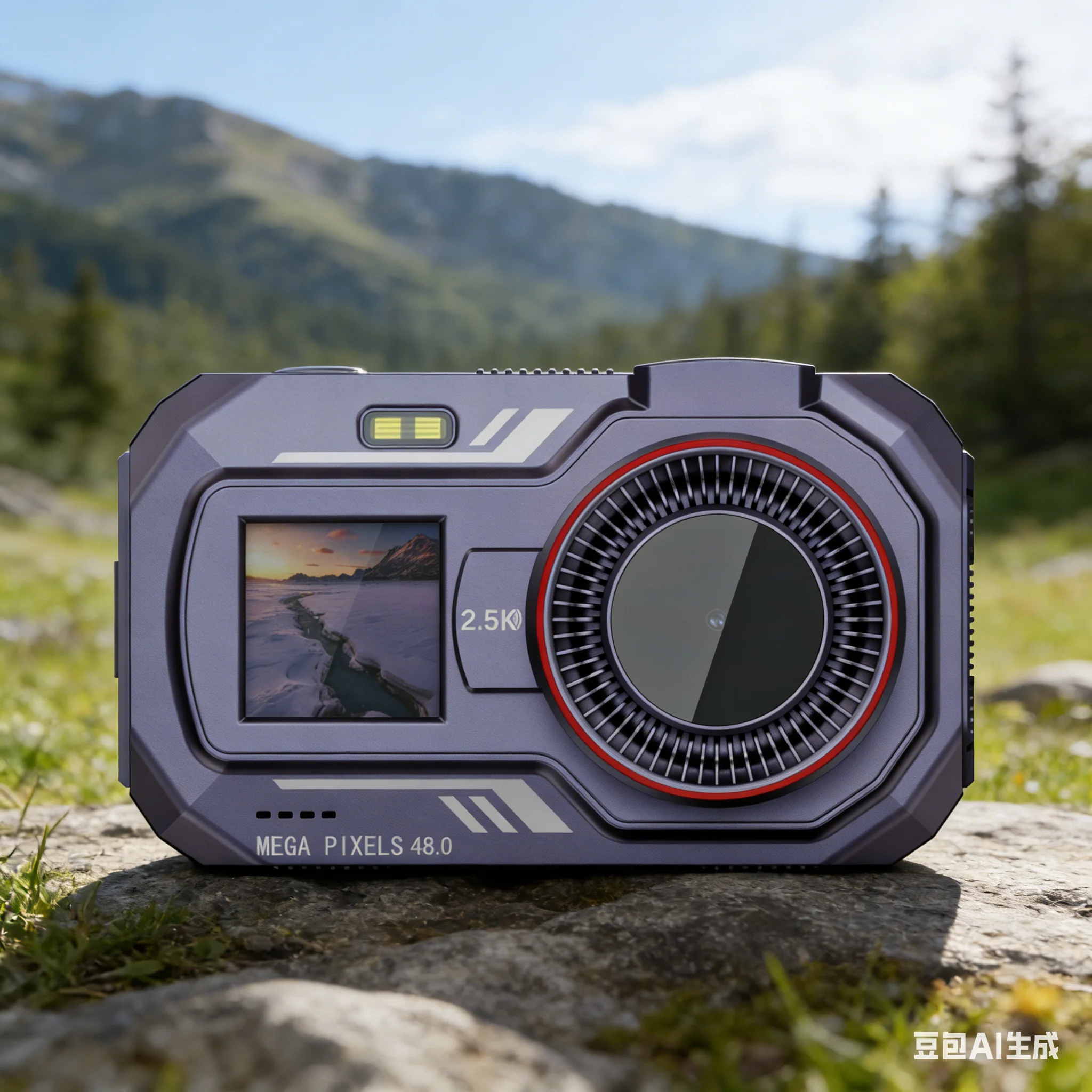 Multi-Functionality 48MP 2.5K ABS Dual-Screen ABS Digital Camera With WiFi & Extended Battery Life Digital Replace Supplies