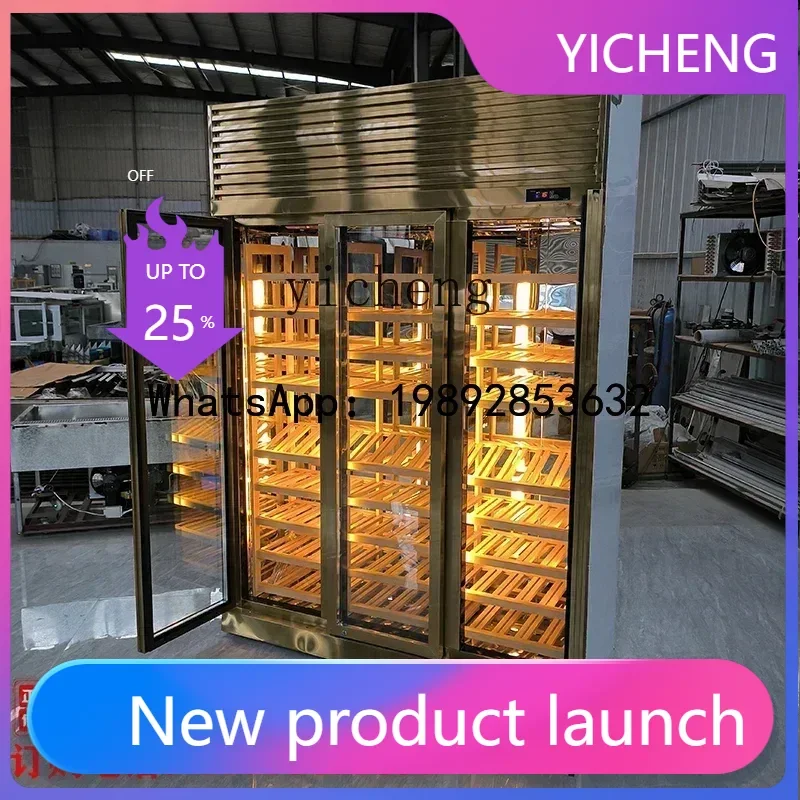 ZZH2 stainless steel constant temperature wine cabinet modern simple display cabinet stainless steel wine cabinet villa constan