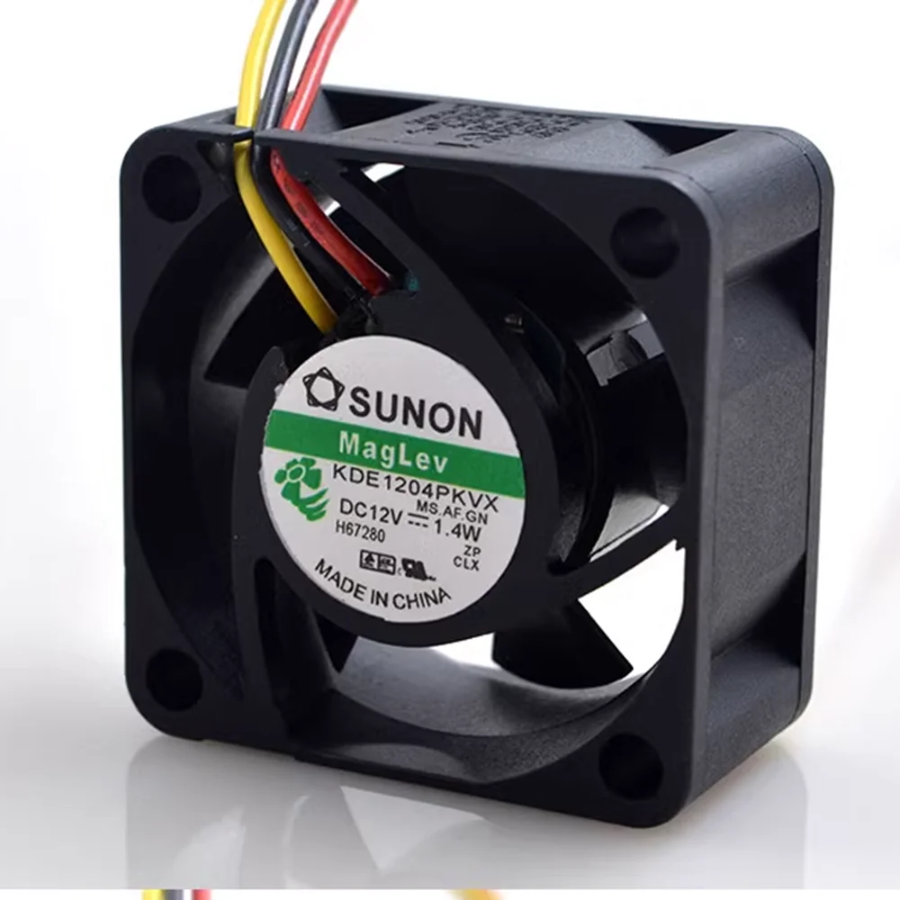 Stalon-Ventilateur de refroidissement pour serveur, alimentation électrique, 40mm, 4cm, KDE1204PKVX, DC 12V, 1.4W, 3 broches