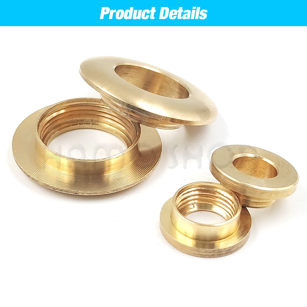 2pcs Solid Brass Screw Back Eyelets With Screws For Leather Crafts Accessory DIY Bag Clothes Belt Ornament Accessories